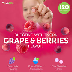 Two-month supply with 120 chewables for families.