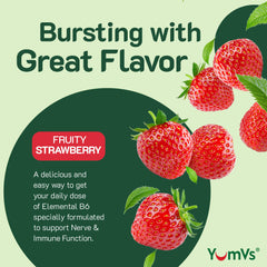 YUM-V'S nutrition label highlights 100 mg per serving.