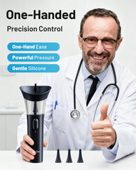 Yumika Ear Wax Removal Kit in-use image demonstrates safe, controlled cleaning