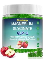 YUMOYI SPRUCE JIYIN magnesium gummies bottle side view indicates easy dosage on the go.
