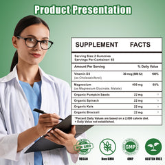 YUMOYI SPRUCE JIYIN packaging flatlay with ingredients icons highlights non-GMO and clean formula.