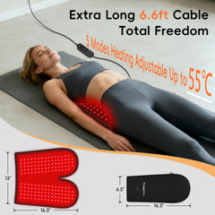 YUQBLITTY mat with 156 LED beads delivers deep warmth