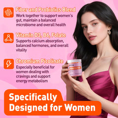 Yutiny Fiber Gummies bottle label emphasizes 20B CFU probiotics for digestive wellness.