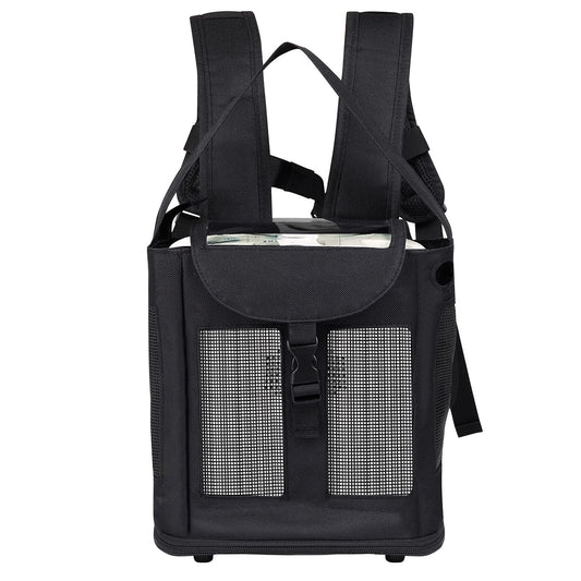 Yxmeiguo G3 backpack shown with lightweight design for easy transport of the oxygen concentrator