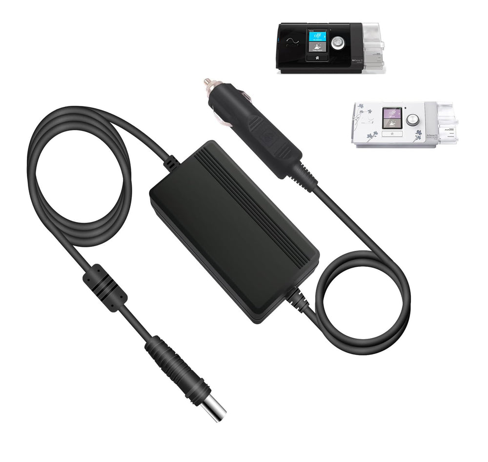 YXQZH ResMed S10 car charger in dash for reliable on-the-go CPAP power.