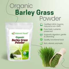 Z Natural Foods Barley Grass Powder scoop-dispense for easy daily use