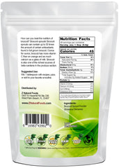 Z Natural Foods broccoli sprout powder packaging closeup showing pure ingredient