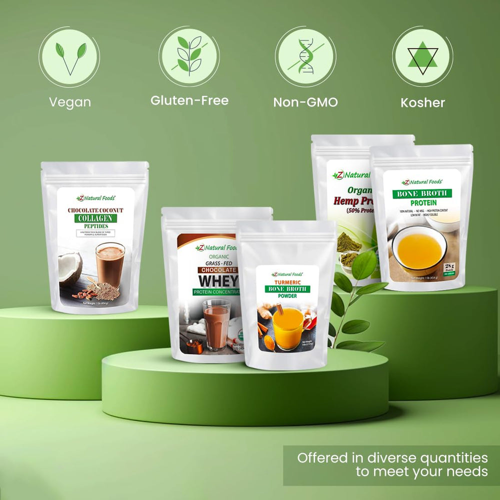 Ingredients focus showing coconut milk powder and cacao for clean nutrition