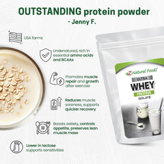 Shaker with Z Natural Foods Ultra Whey Isolate for a quick post-workout mix