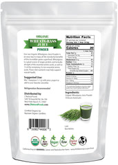 Z Natural Foods wheat grass powder scoop, convenient for quick mix into juices.