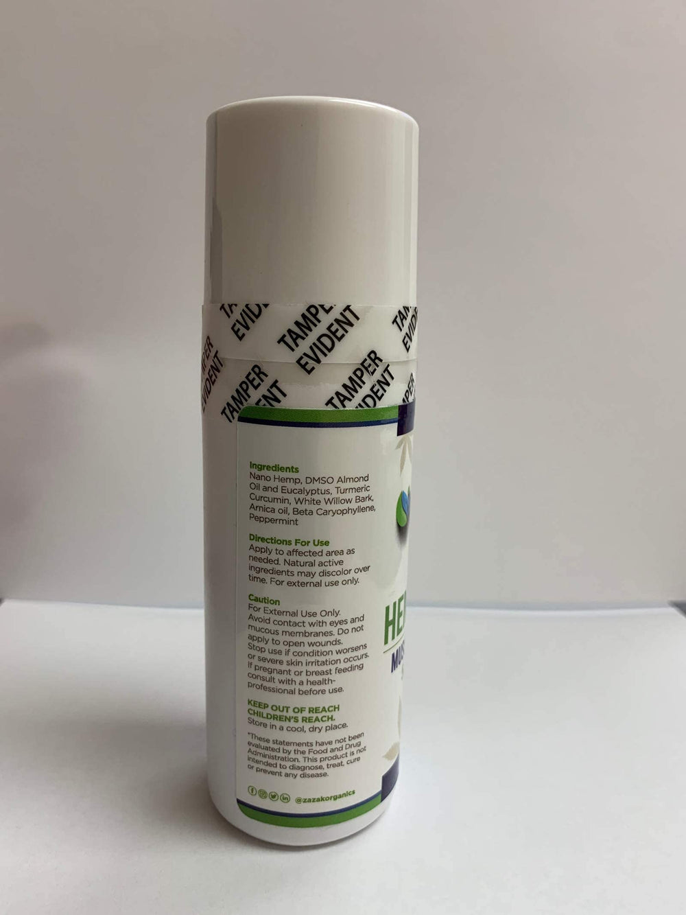 ZA'ZA K ORGANICS application scene shows easy coverage and comfort