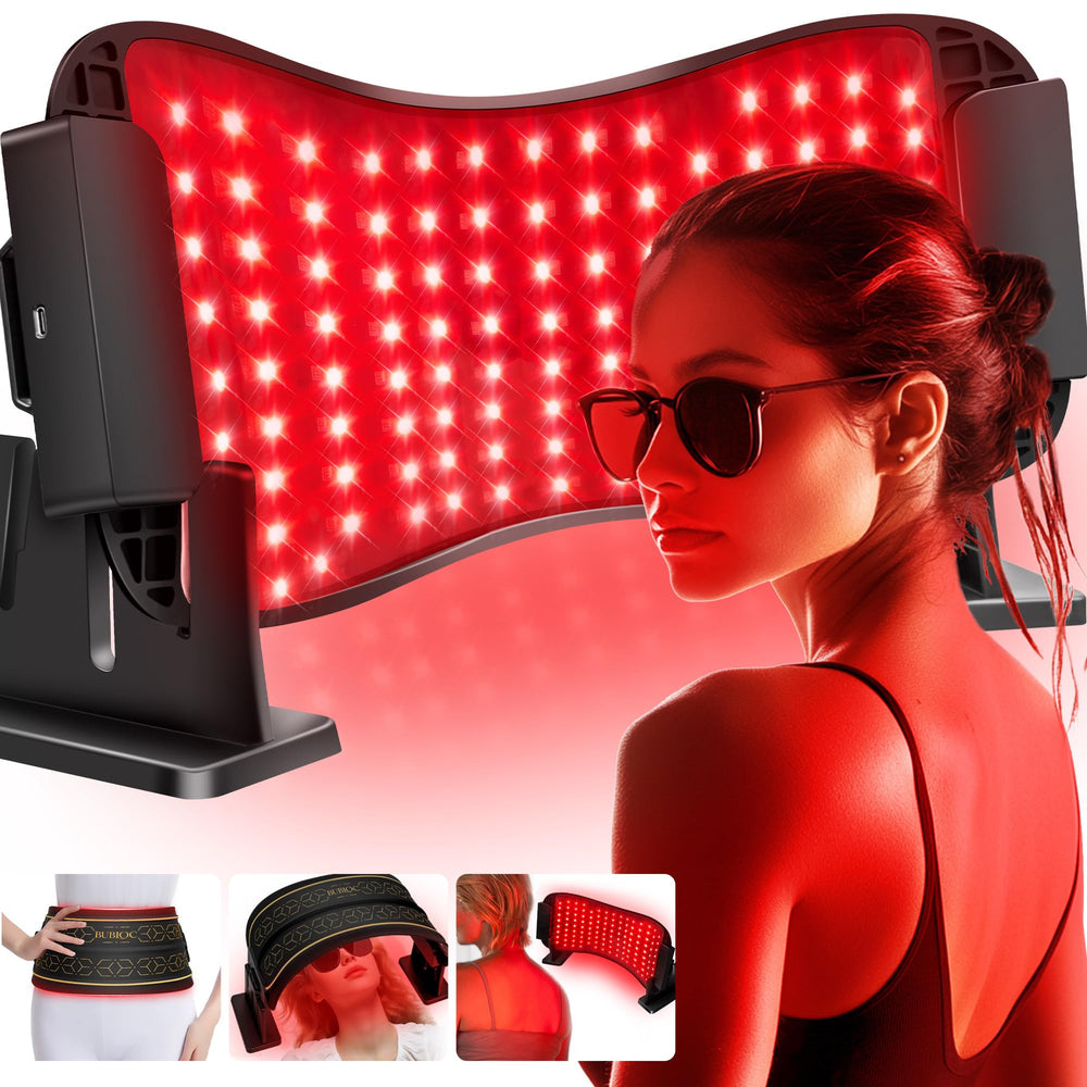 ZagMufe red light belt worn on wrist for hands-free at-home therapy