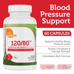 Zahler 120/80 capsules close-up showing easy-to-swallow form