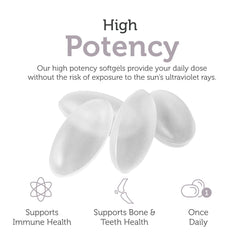 Zahler Advanced Vitamin D3 softgels capsules closeup showcasing smooth texture for swallowing