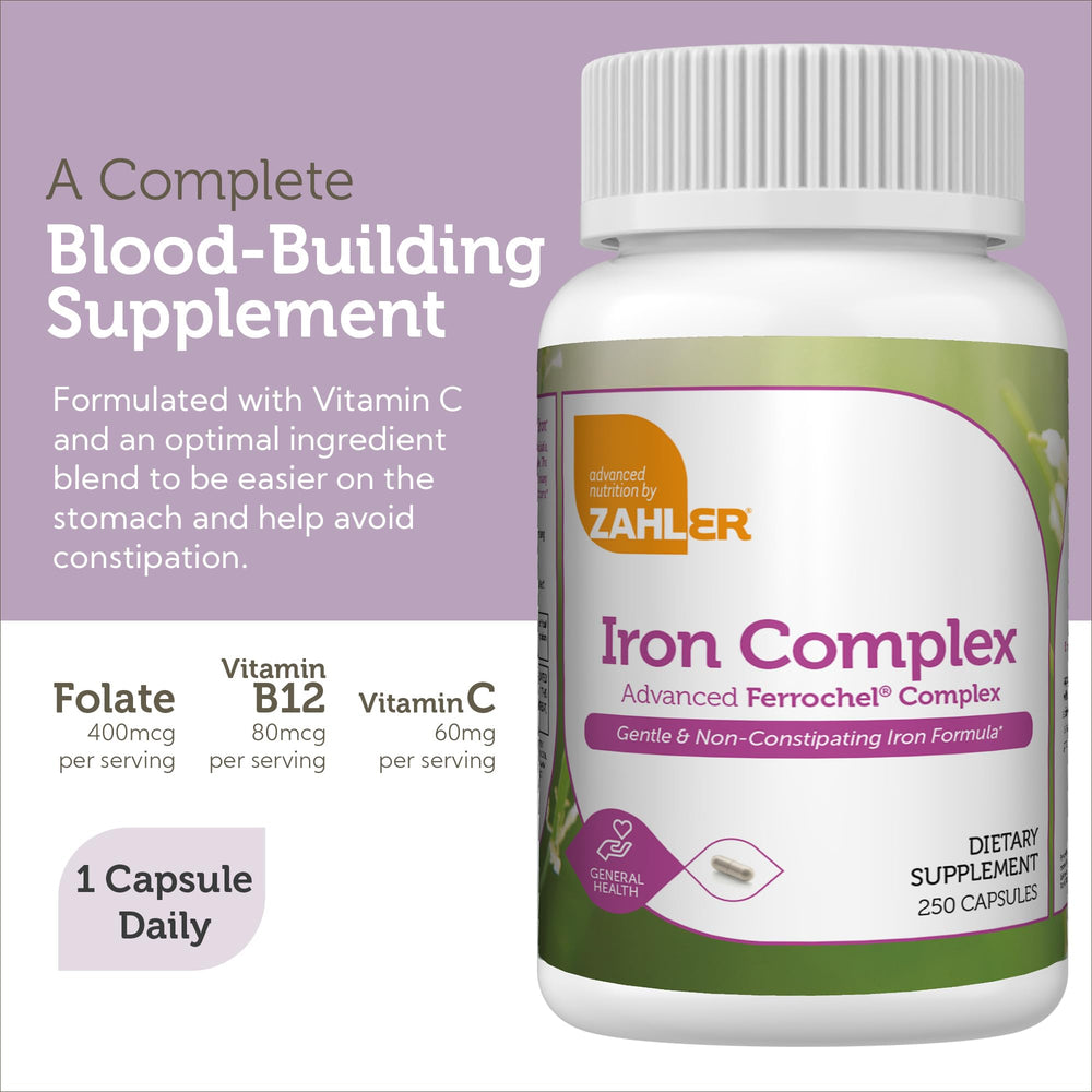 Zahler Iron Complex pour image, convenient daily dosage in a bottle