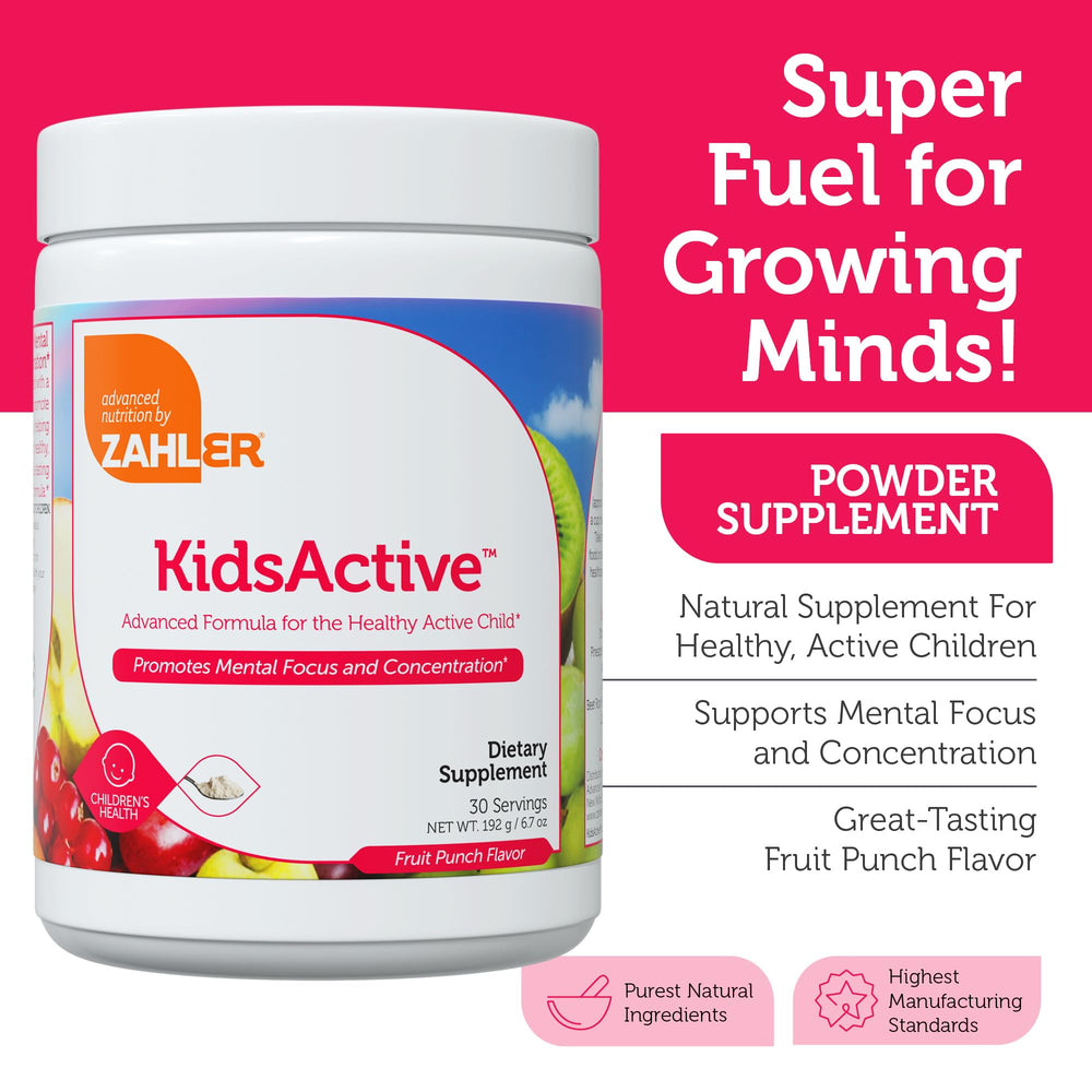 Zahler KidsActive powder dissolving in water for easy mixing.