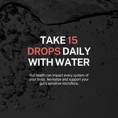 ParaGuard liquid drops being poured for daily digestive support.