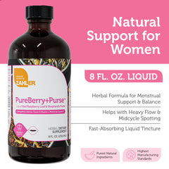 Zahler PureBerry+Purse label front shows organic ingredients