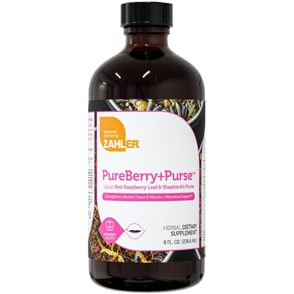 Zahler PureBerry+Purse bottle with shepherds purse liquid for gentle support