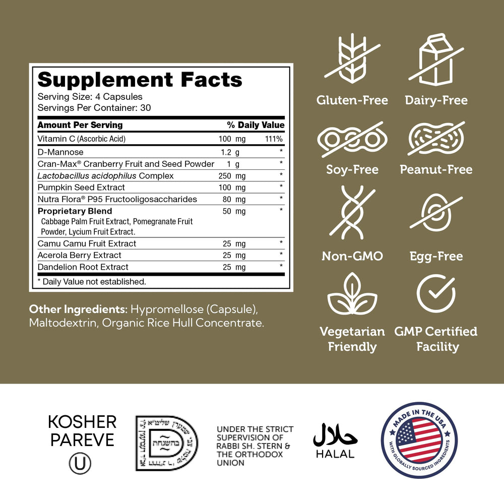 Kosher-certified label on Zahler UT Revolution bottle.