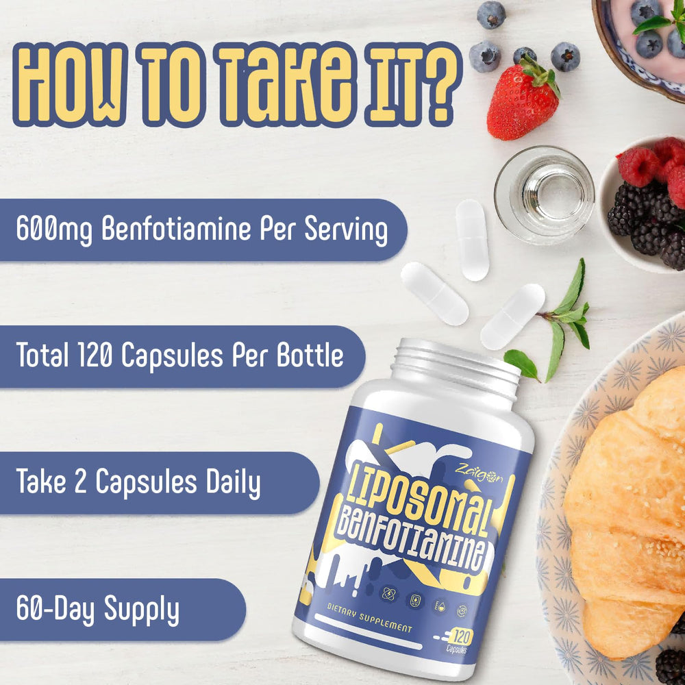 Zaigon Benfotiamine alpha-lipoic formulation emphasizes energy support