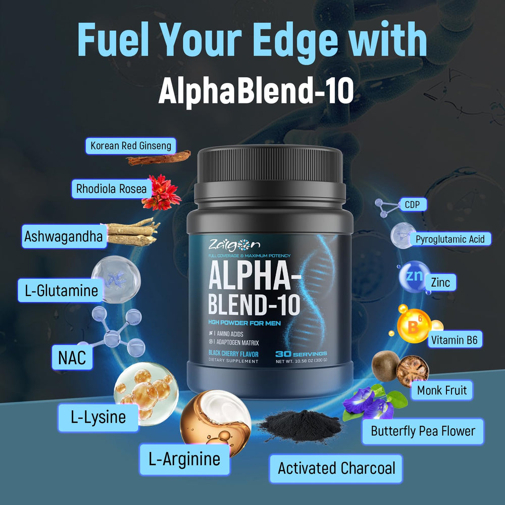 Zaigon HGH black cherry flavor packaging highlights bold taste without sugar.
