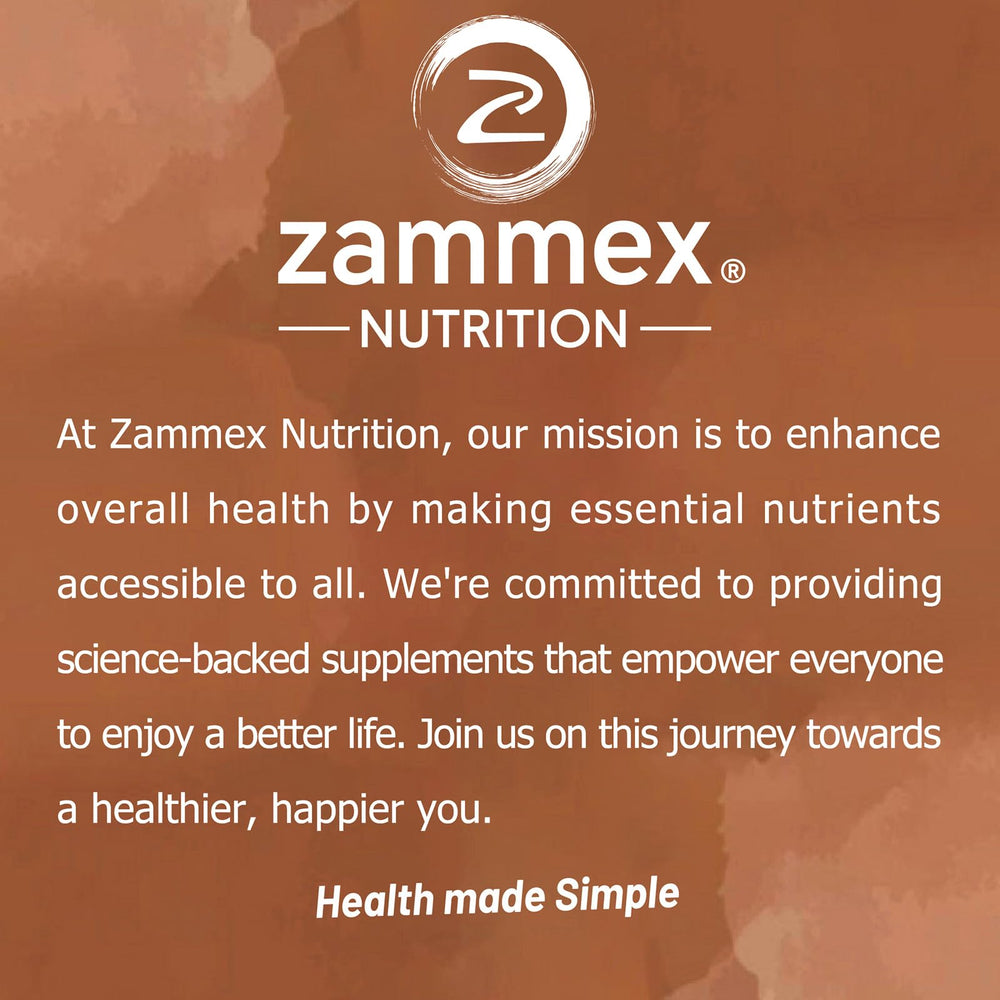 Zammex 41 servings packaging with guarantee seal visible.