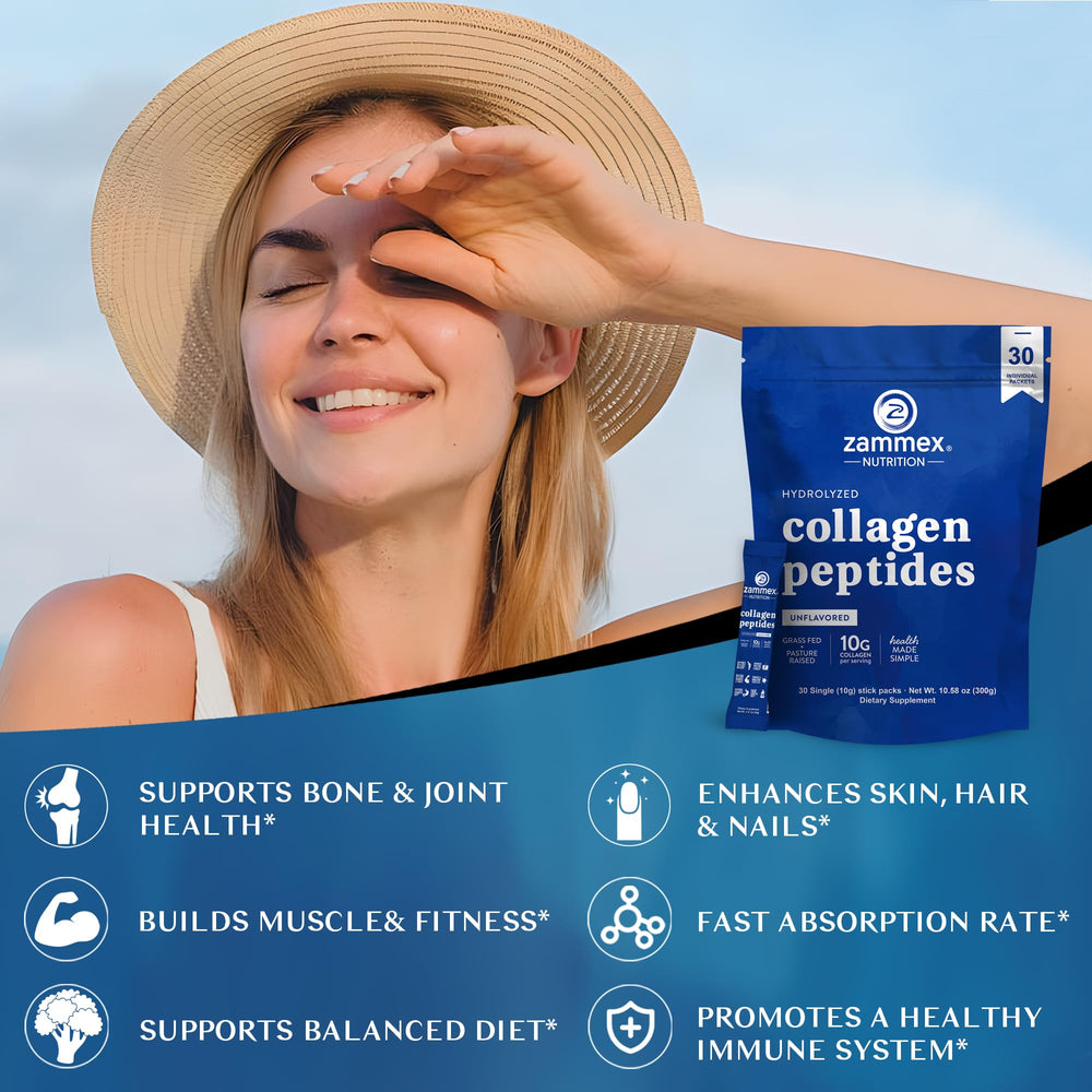 Zammex keto and paleo friendly collagen packaging