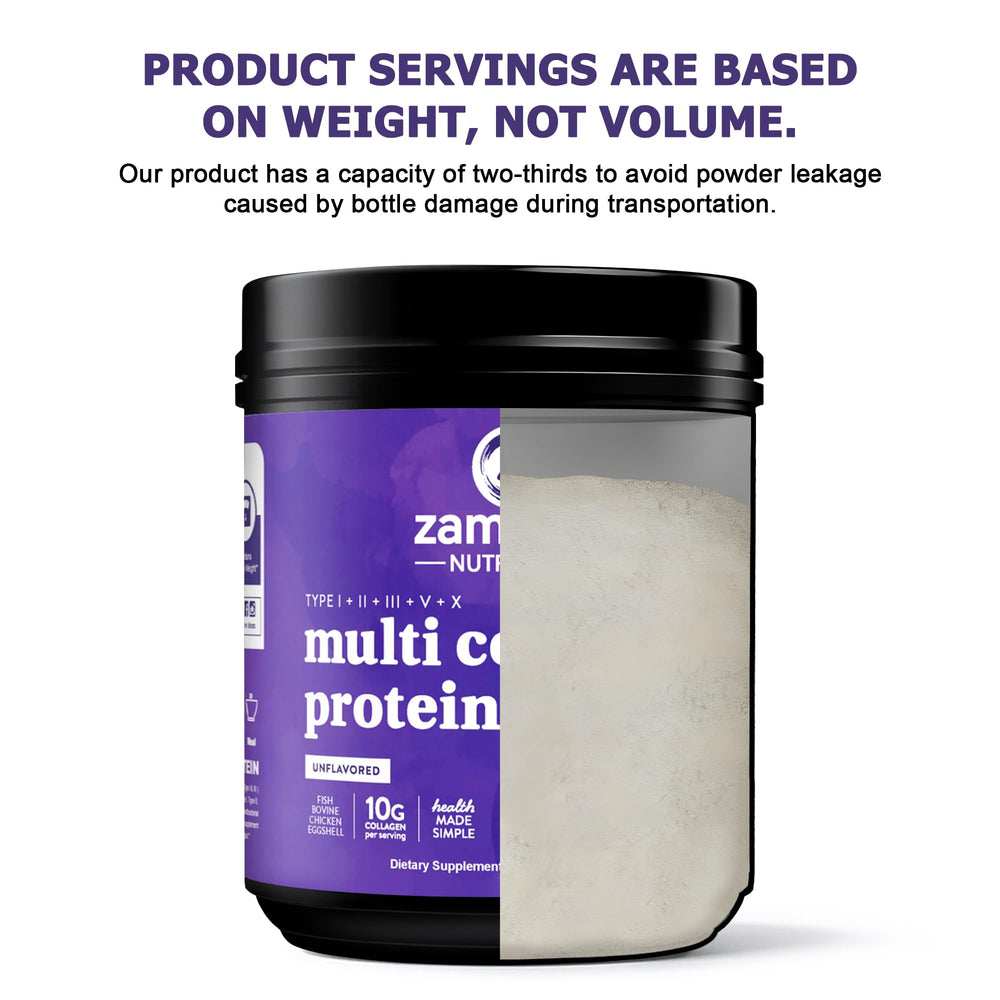 Zammex collagen 60 servings container ready for two months.