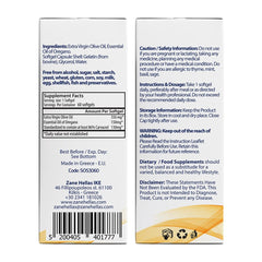 Zane Hellas Oregano Softgel poured for easy daily use.