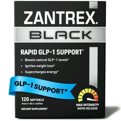 Zantrex Black softgels boost GLP-1 and appetite balance.