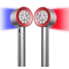 Zarbaha red light therapy on the face with 24 LEDs for facial skin care.