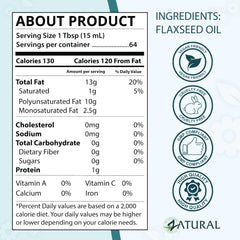 Zatural flaxseed oil as a lightweight skincare oil for the face.
