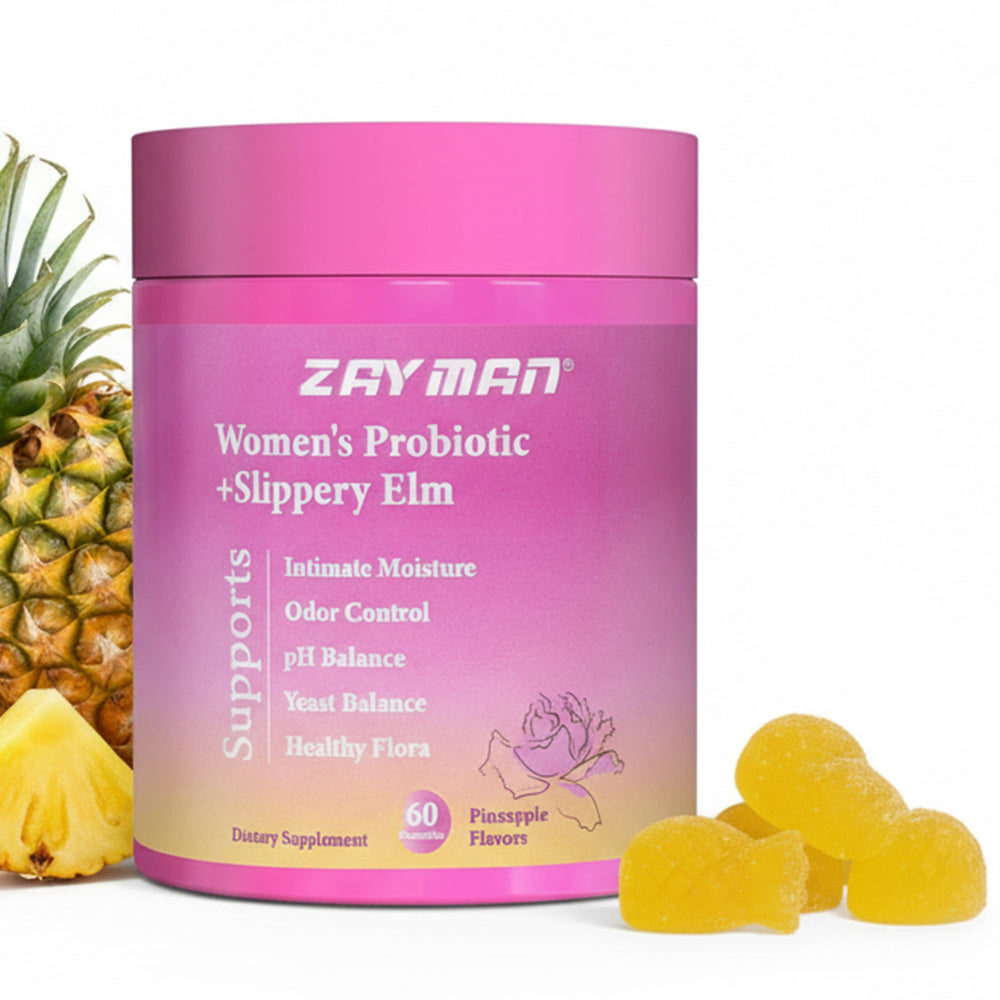 ZAYMAN Her Juicy Feminine Probiotics Gummies bottle front for daily balance