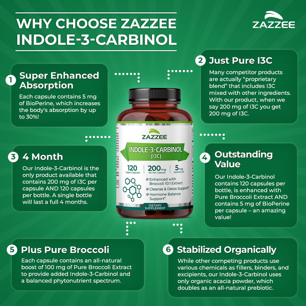Zazzee i3c organic stabilizers label stresses natural ingredients