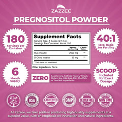 Close-up of Pregnostol label highlighting the 40:1 ratio.
