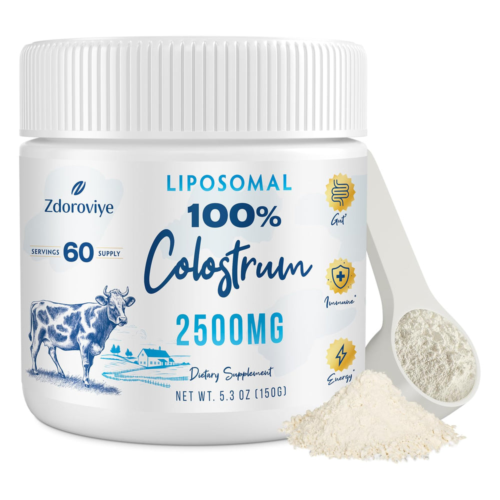 Zdoroviye liposomal bovine colostrum powder bottle — advanced delivery for better absorption