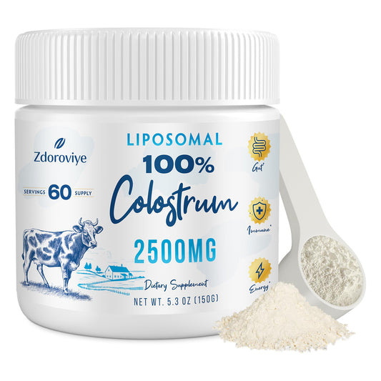 Zdoroviye liposomal bovine colostrum powder bottle — advanced delivery for better absorption