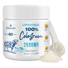 Zdoroviye liposomal bovine colostrum powder bottle — advanced delivery for better absorption