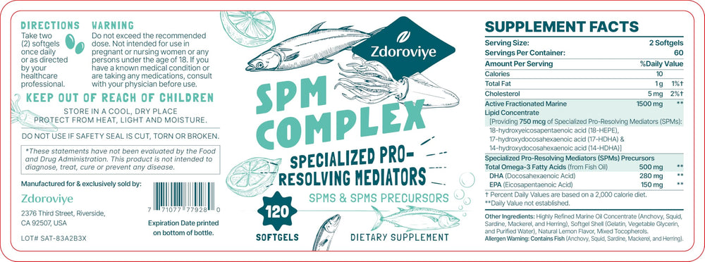 Zdoroviye packaging view showing 120 softgels and brand design