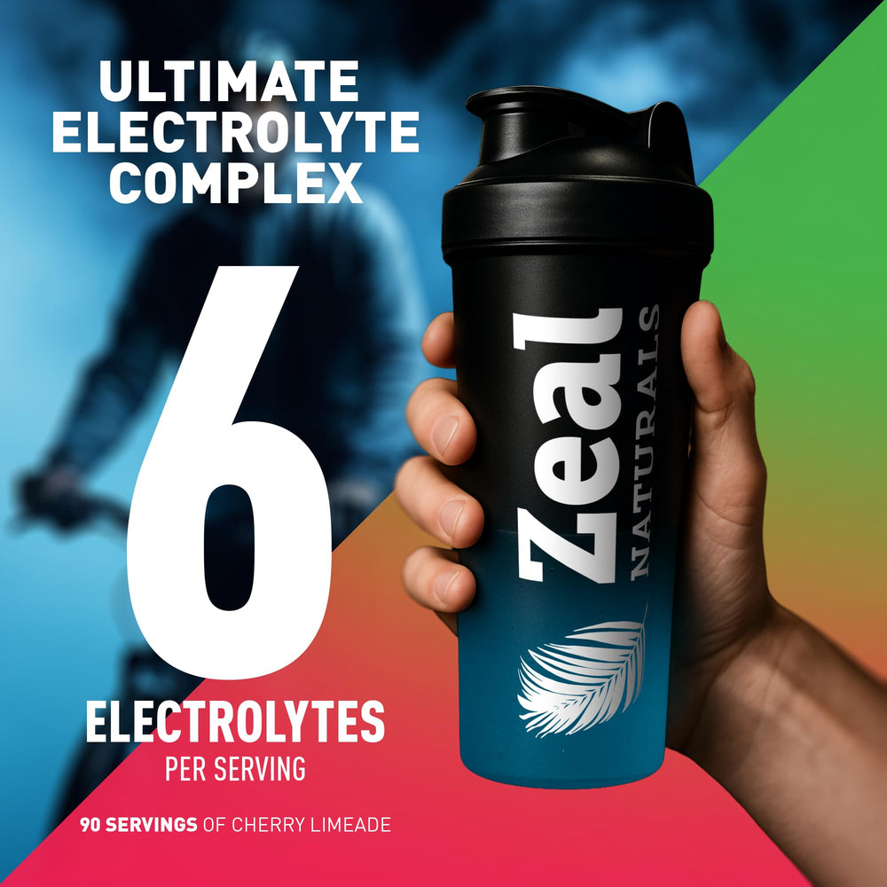 Cherry limeade flavor in glass evokes refreshing hydration during workouts.