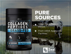 Zeal Naturals 9g collagen protein per serving for richer shakes