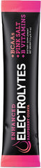 Zeal Naturals Raspberry Guava stick pack dissolving in water shows quick flavor release.