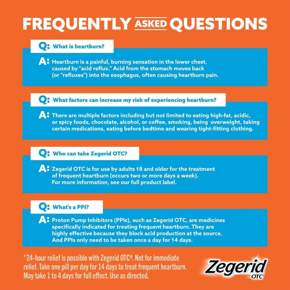 Zegerid OTC tablet dispensing for convenient daily use.