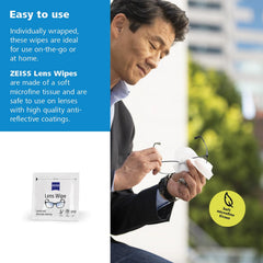 ZEISS compact packs fit in car, backpack, purse, or wallet for quick refresh.