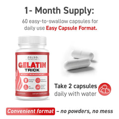 ZELSO Gelatin Trick advanced formula packaging communicates quality
