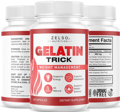 ZELSO Gelatin Trick box opened to reveal the set