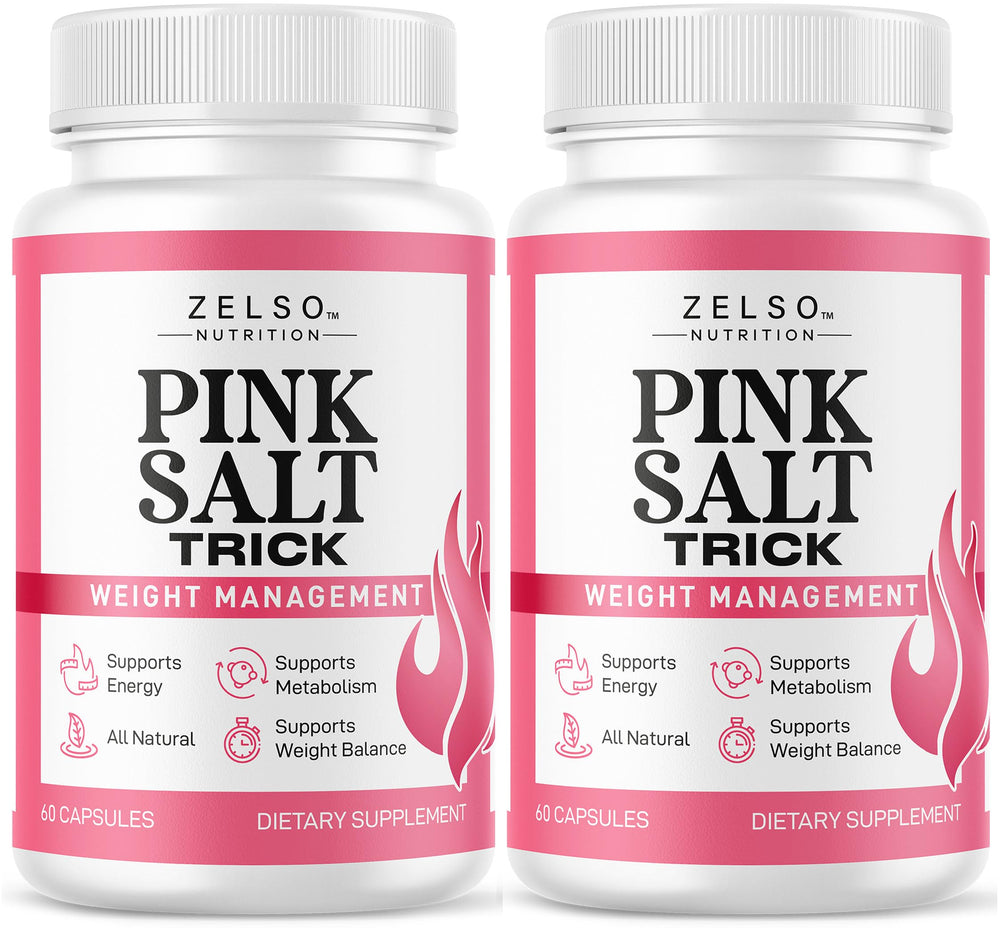 ZELSO Pink Salt Trick bottle for balanced wellness and daily energy.