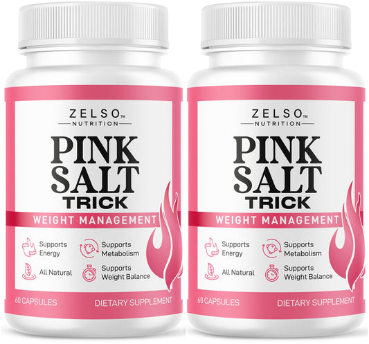 ZELSO Pink Salt Trick bottle for balanced wellness and daily energy.