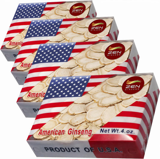 Zen Ginseng Wisconsin slices in bottle for easy daily use and immune support
